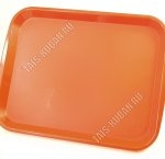 Поднос прям (43х31см) красный (25)