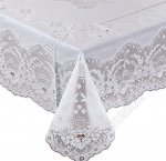 Скатерть ажурная, прям.(150х230см) белый 
