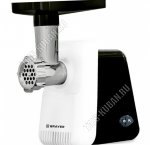 Мясорубка 1300Вт реверс,черн/белый