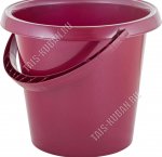 Ведро 10л бордо, кругл (d28 h27см) (10)