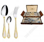 НАБОР 72предмета в деревянном чемодане 