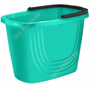 Ведро 8л аквамарин,овал (32,5х20 h23,5см) (12)