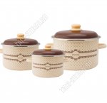 Vintage Набор кастрюль 3шт (цил 2,0/3,0/5,5л d16/18/22см)
