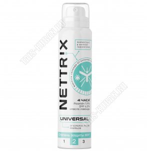 NETTRIX Аэрозоль 150мл Universal от комаров,мошек,мокрецов (24) 
