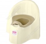 Горшок детский, высокая спинка (18х27 h30см) кремов