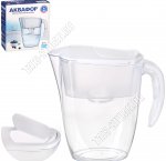 Фильтр-кувшин РЕАЛ 2,9л белый, объём очищ.воды 0.8л, окошко д/воды,помещ-ся в дверце хол-ка,винт.картридж (карт.В15,16) (8)