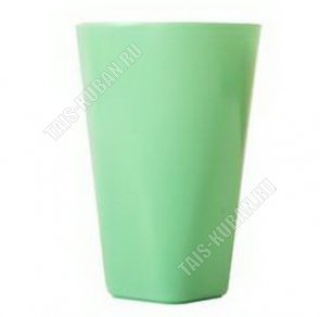 Стакан 0,4л, квадр.дно (d8 h12см) оливковый (160) 