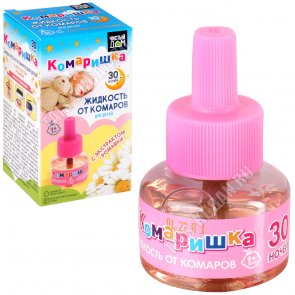 Чистый дом Жидкость от комаров для детей, 30 ночей (80) 