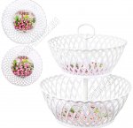 Фруктовница 2-х яр, круг (d20/25 h25см) 