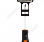 Отвертка крест. PH0х100мм, 3,2х75мм, хром/ванад.сталь, двухкомп.рукоят.,магнит.жало