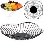 Фруктовница черная, фигур (d27 h4см) (48)