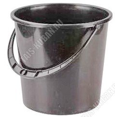 Ведро хоз-ное 7л (d24 h23,5см) черный (10) 