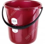 Ведро  7л бордо (d23 h25см) (10)