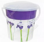 Ведро 14л с крыш.прозрач