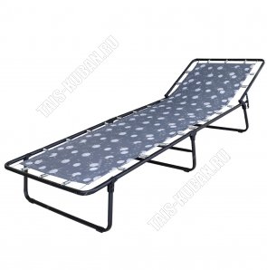 Раскладушка до 120кг,жесткое основие ложе ТЕНТ (полиэстр+хлопок) (192х66см)