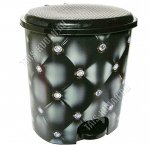 Ведро д/мусора с педал. 12л овал,