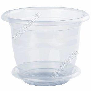 Кашпо прозр 2,0л d19 h14,5см (20) 