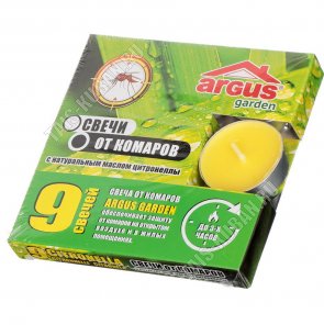 ARGUS Свечи чайные 9шт, защита до 3час 