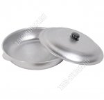 Сковорода-жаровня d30 h6см с металлической крышкой (10)