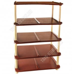Этажерка д/обуви 5-ти ярус,коричн.