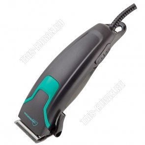 Машинка для стрижки (сеть) 12Вт, 4 уровня длины(3/6/9/12мм) лезвия-нержавеющая сталь,петля для подвешивания,щеточка, работает от сети, черный(24) 