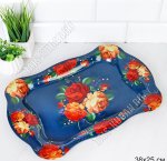 Поднос (эмалированное покрытие) прямоугольный 38х25см 