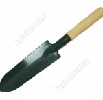 Совок посадочный 16,5х6см с дер.ручкой L18,5см СПу (20)