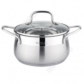 Steel Кастрюля 6,1л d24см,ф.груша (6) 