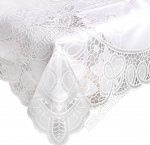 Скатерть ажурная, прям.(137х180см) белый 