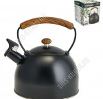 Чайник нерж 2,5л черн.матов,свисток (12)