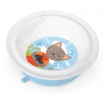 Тарелка (пластик) глубок,детск 0,4л 