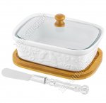 Птички на ветке /Бамбук Паштетница 14х11см 330мл+нож