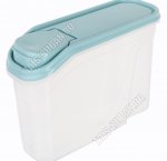 Емкость д/сыпучих 1,5л с дозатор,св.голуб крыш (22х7,5 h15см)(24)