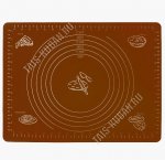 Коврик для раскатки теста,заморозки/выпечки (30х40см) коричневый