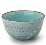 Meadow Салатник d15см h8см, голубой, корич.