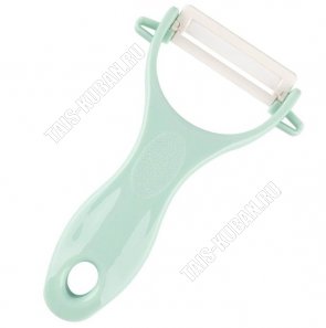 Овощечистка поперечная13х8см,керамическое лезвие,пластиковый корпус,блистер (12)