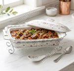 Мармит (керамика) 2,5л прямоугольный (35х25см h8см) 