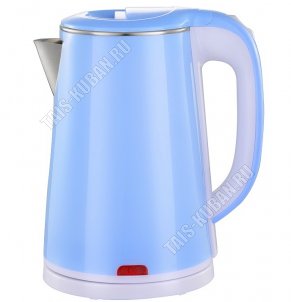 Чайник пластик+нерж. 2,0л 1800Вт диск,2-ые стенки (внутр.нерж.сталь) (12) 