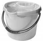 Ведро МОП  9л серый,со слив (d25 h23см) (10)