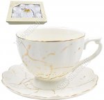 Золотой мрамор Чай-12пр 220мл (блюдце-цветок) (8)