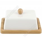 Белье /Бамбук Масленка с крышк,прям 14х11 h7см