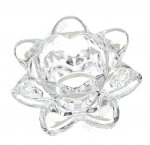 Подсвечник (стекло) на 1свечу  h4см d8см 