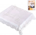 Скатерть ажурная, прям.(137х180см) белый 