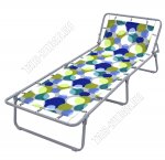 Раскладушка до 60кг ДЕТСКАЯ, жесткое основание ложе ТЕНТ/хлопок (1524х617мм)