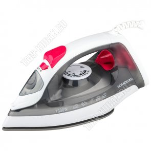 Утюг с керамической подошвой 1800Вт пар 95г/вода 190мл, цвет белый/серый (10) 