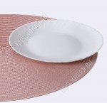 Белая Тарелка плоская d24см (6/36)