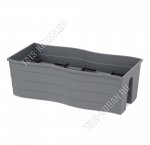 Ящик балкон на перила графит 20л волна, фиксаторы (5) XXL 