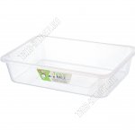 Лоток д/хранен 1,7л прям, прозр (25х17 h5.5см) б/крыш (48) 
