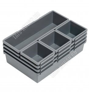 Лоток-вклад сборн.16 секц, графит, 