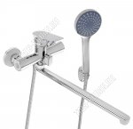 Смеситель для ванны с душем 1-рычажный, длинный прямой излив L35см (1)